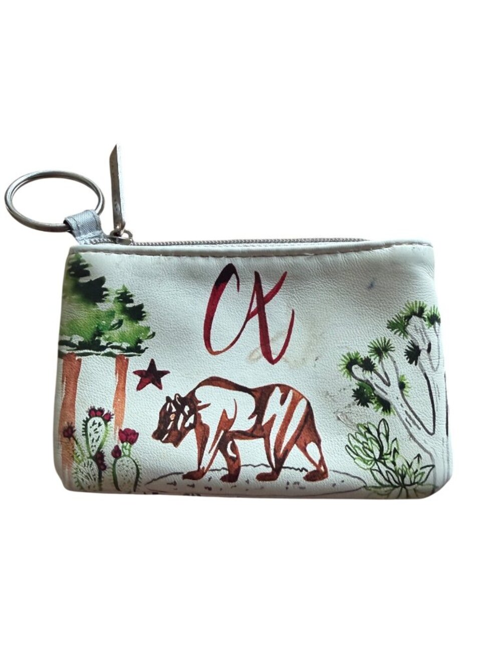 Starbucks California-Themed Zipper Pouch With Keyring Desert Landscape Design Co - Picture 2 of 4